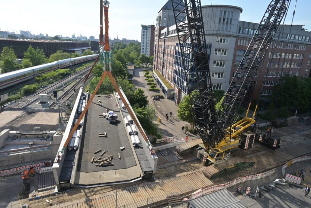 Brückenbau in Hamburg