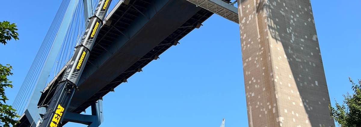 Brückenbau Hamburg Brückeninspektion Thömen Köhlbrandbrücke Hamburg