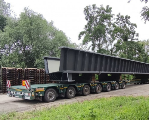 Brückentransport - Spezialtransport - Schwerlasttransport Brücke mit Thömen