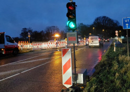 Verkehrstechnik Thömen mobile Ampel Lichtsignalanlage mieten